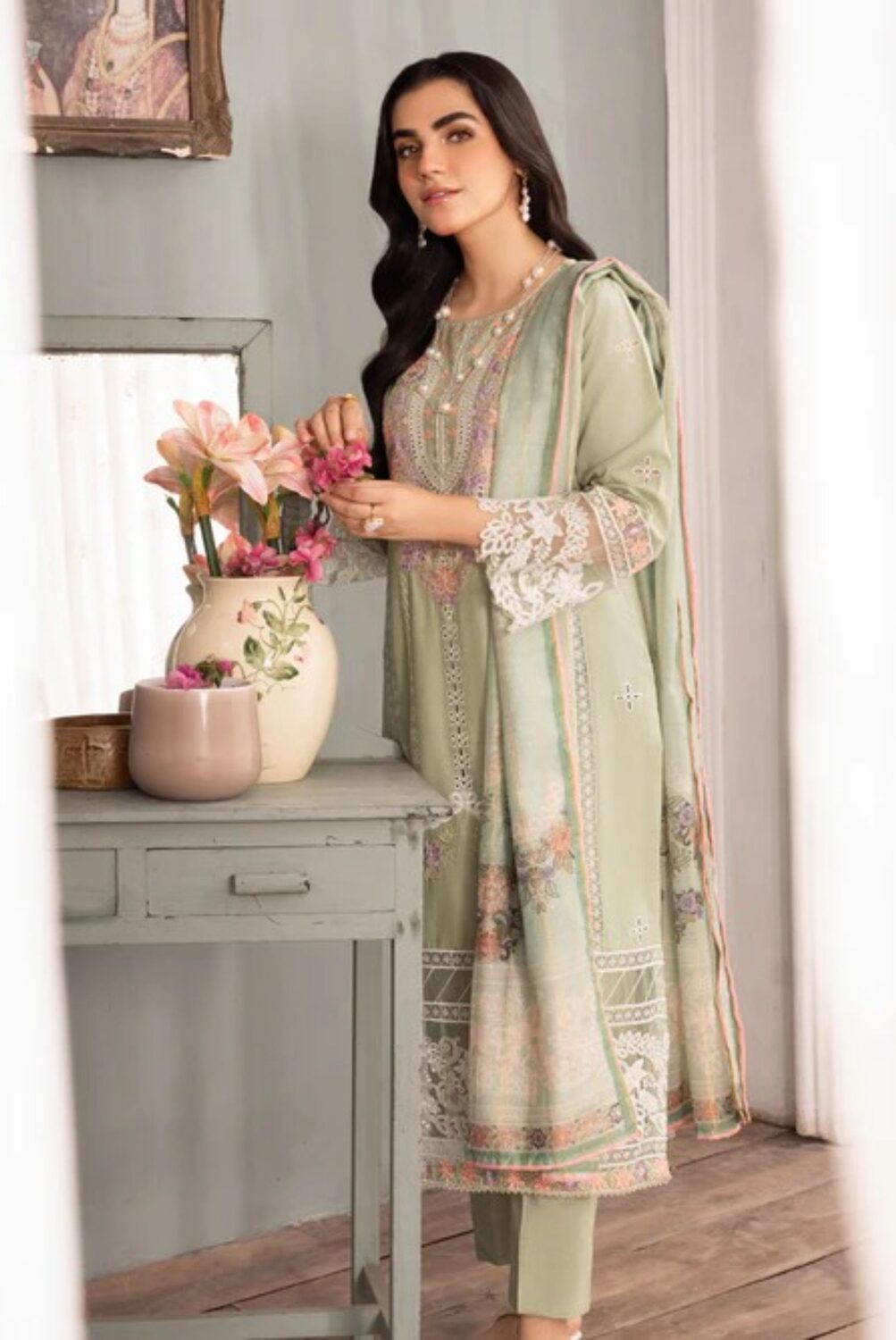 Women's Lawn 3-Piece Suit – Zaveri - Pista