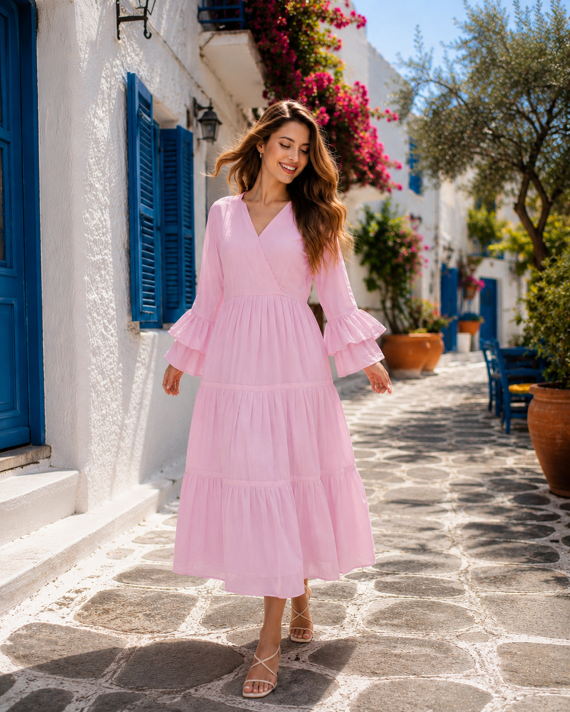 Tiered Frock - Pink